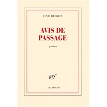 Avis de passage