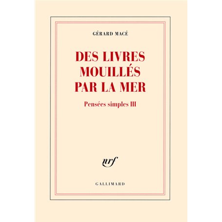 Des livres mouillés par la mer