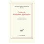 Lettres à Guillaume Apollinaire