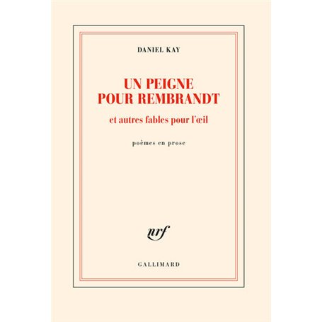 Un peigne pour Rembrandt et autres fables pour l'oeil