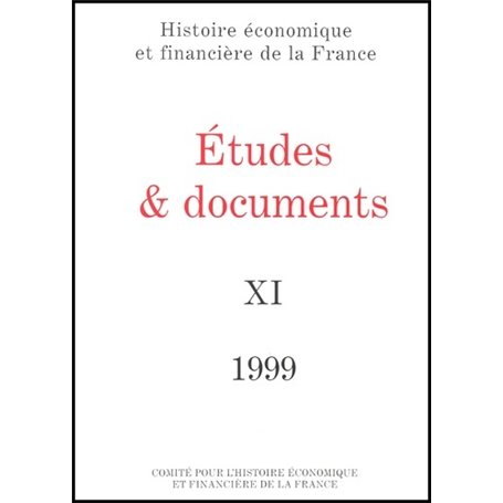 ÉTUDES ET DOCUMENTS - 1999