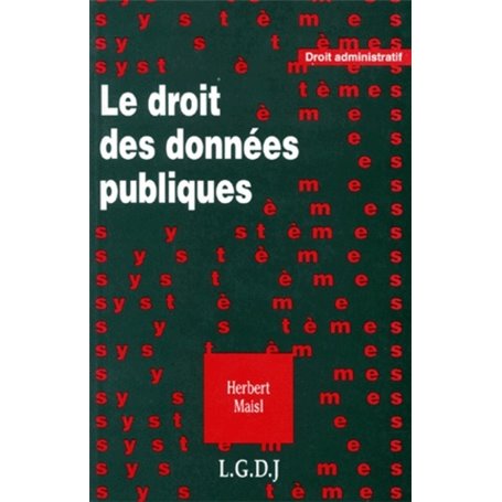 le droit des données publiques