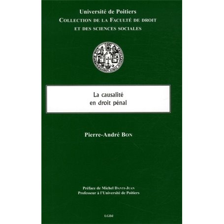 LA CAUSALITÉ EN DROIT PÉNAL