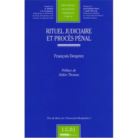 rituel judiciaire et procès pénal