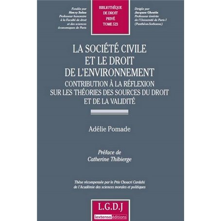 la société civile et le droit de l'environnement - contribution à la réflexion s