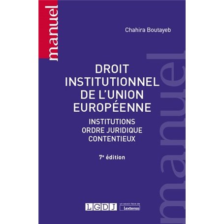 Droit institutionnel de l'Union européenne