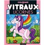 Coloriage de vitraux - Licornes