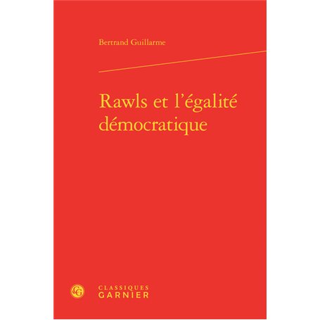 Rawls et l'égalité démocratique