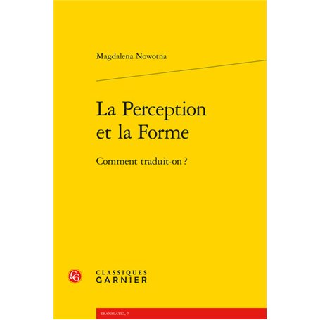 La Perception et la Forme