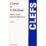 l'europe et le fédéralisme - 2ème édition