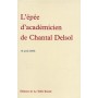 L'épée d'académicien de Chantal Delsol