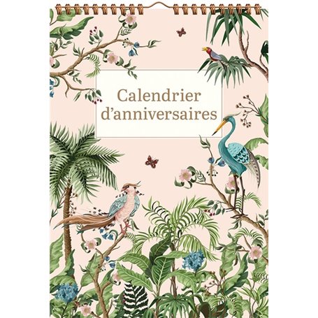 Calendrier d'anniversaires - Tropical