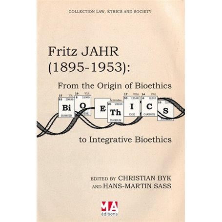 FRITZ JAHR 1895 1953 FROM ORIGIN OF BIOETHICS