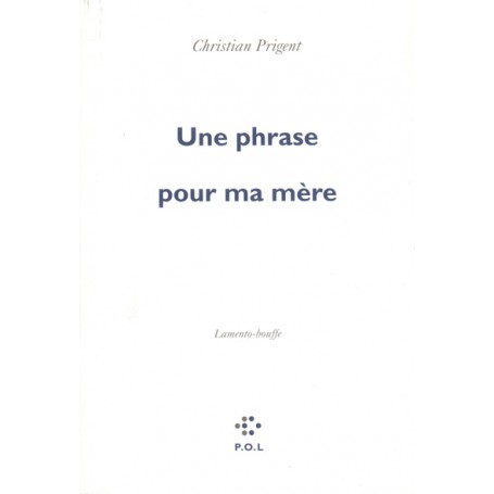 Une phrase pour ma mère