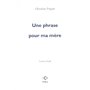 Une phrase pour ma mère