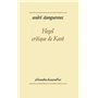 Hegel, critique de Kant