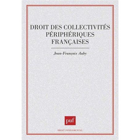 Droit des collectivités périphériques françaises