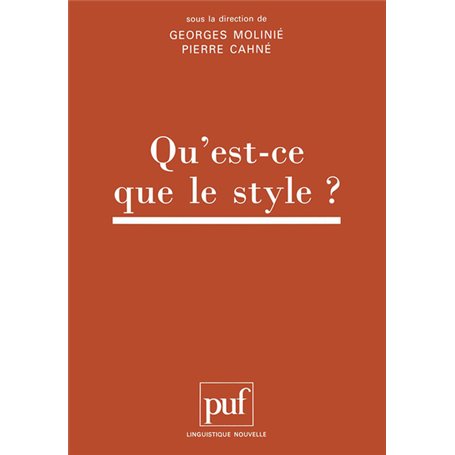 Qu'est-ce que le style ?