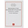 Microstructure des marchés financiers. institutions, modèles et tests empiriques