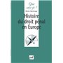 histoire du droit pénal en Europe
