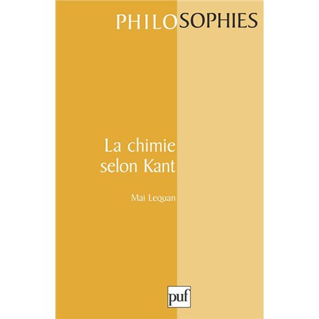 La chimie selon Kant