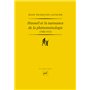Husserl et la naissance de la phénoménologie (1900-1913)
