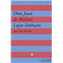 Dom Juan de Molière. Leçon littéraire