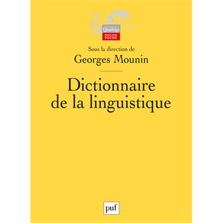 Dictionnaire de la linguistique