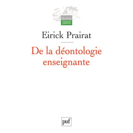 De la déontologie enseignante
