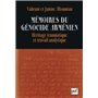 Mémoires du génocide arménien. Héritage traumatique et travail analytique