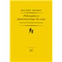 Philosophie et phénoménologie du corps