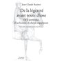 De la légèreté avant toute chose
