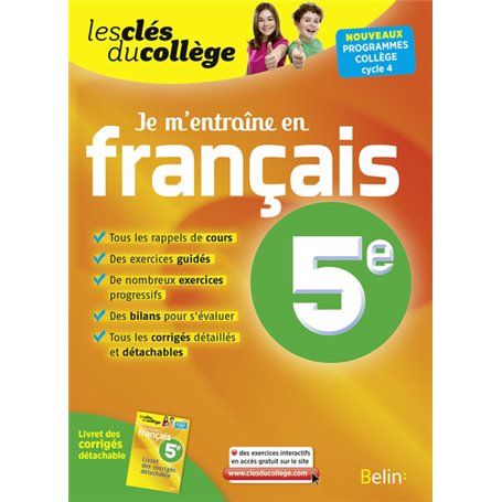 Je m'entraîne en Français - 5ème