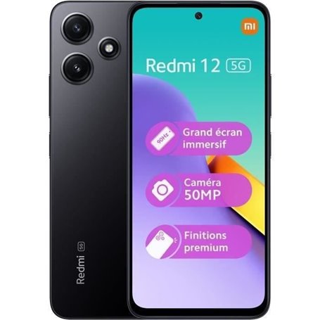 XIAOMI REDMI 12 5G 4 - 128GB - NOIR