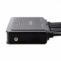 Startech.com C2-DD46-UA2-CBL-KVM commutateur écran, clavier et souris Noir