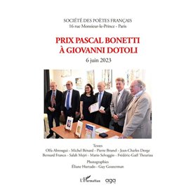 Prix Pascal Bonetti à Giovanni Dotoli