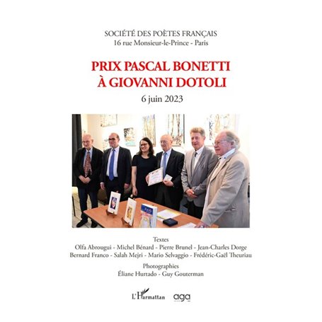Prix Pascal Bonetti à Giovanni Dotoli