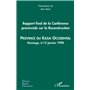 Rapport final de la Conférence provinciale sur la Reconstruction (kasai occidental)