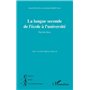 La langue seconde de l'école à l'université