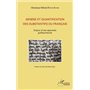 Genèse et quantification des substantifs du français