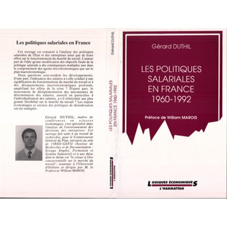 Les politiques salariales en France 1960-1992