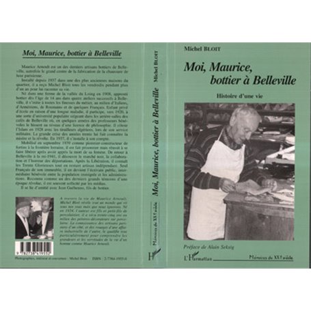 Moi, Maurice, bottier à Belleville