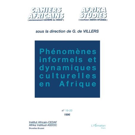 Phénomènes informels et dynamiques culturelles en Afrique