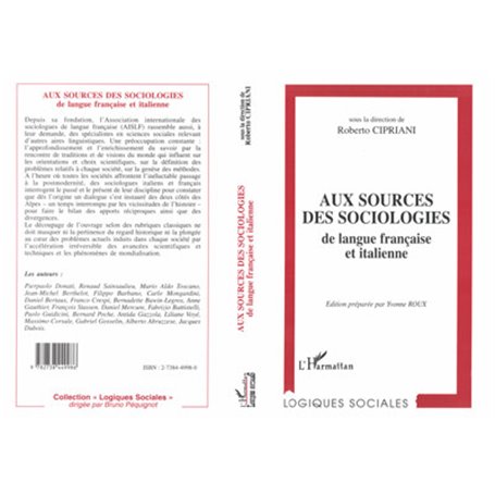 Aux sources des sociologies de langue française et italienne