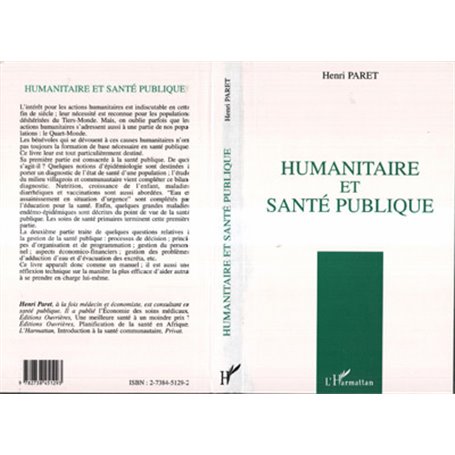 HUMANITAIRE ET SANTÉ PUBLIQUE