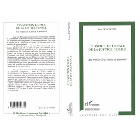 L'INSERTION LOCALE DE LA JUSTICE PÉNALE