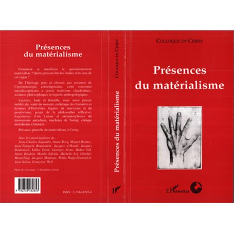 PRÉSENCES DU MATÉRIALISME