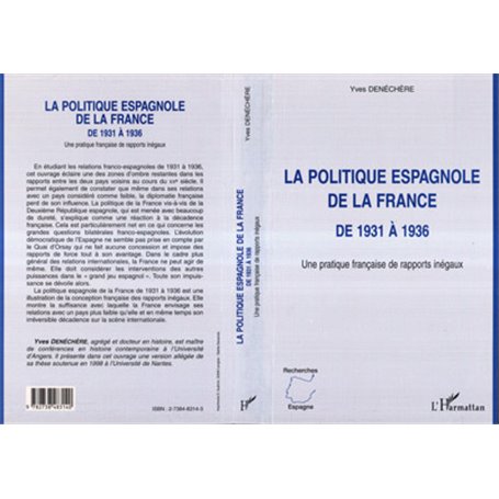 LA POLITIQUE ESPAGNOLE DE LA FRANCE DE 1931 A 1936
