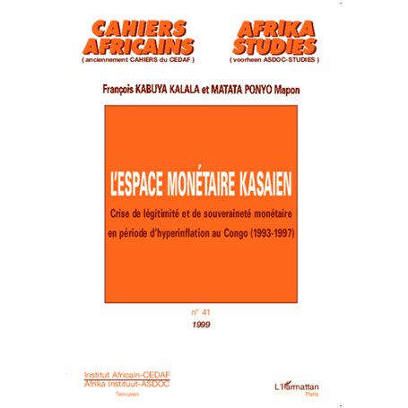 L'ESPACE MONÉTAIRE KASAIEN