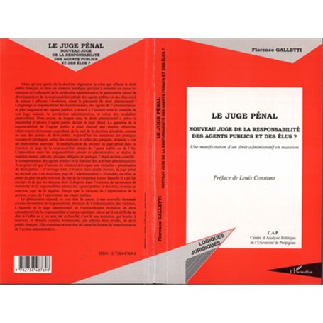 LE JUGE PÉNAL
